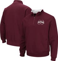 COLOSSEUM Men's Colosseum Maroon Mississippi State Bulldogs Tortugas Logo Quarter-Zip Jacket