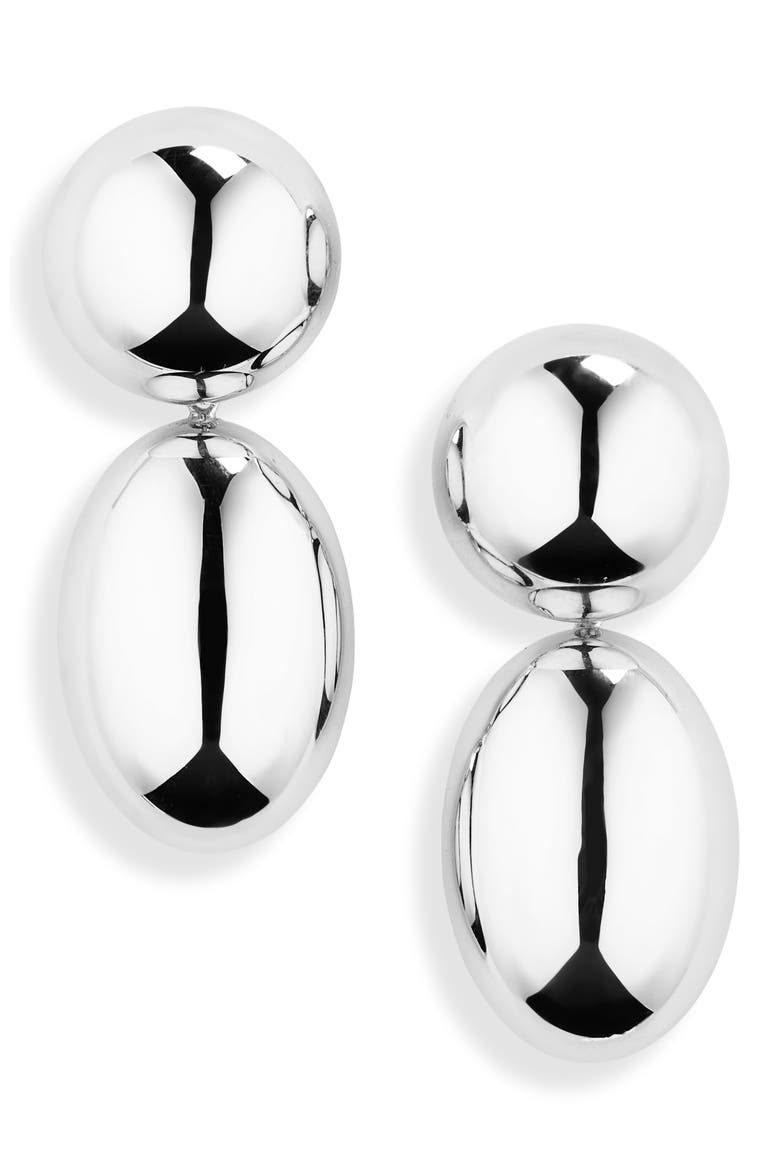 The Klara Drop Earrings, Main, color, 925 STERLING SILVER