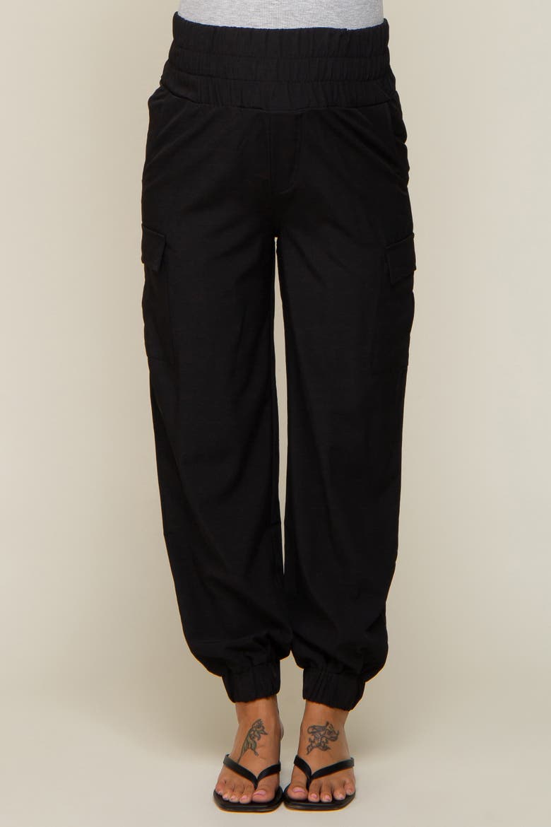 Cargo Pocket Joggers, Alternate, color, Black