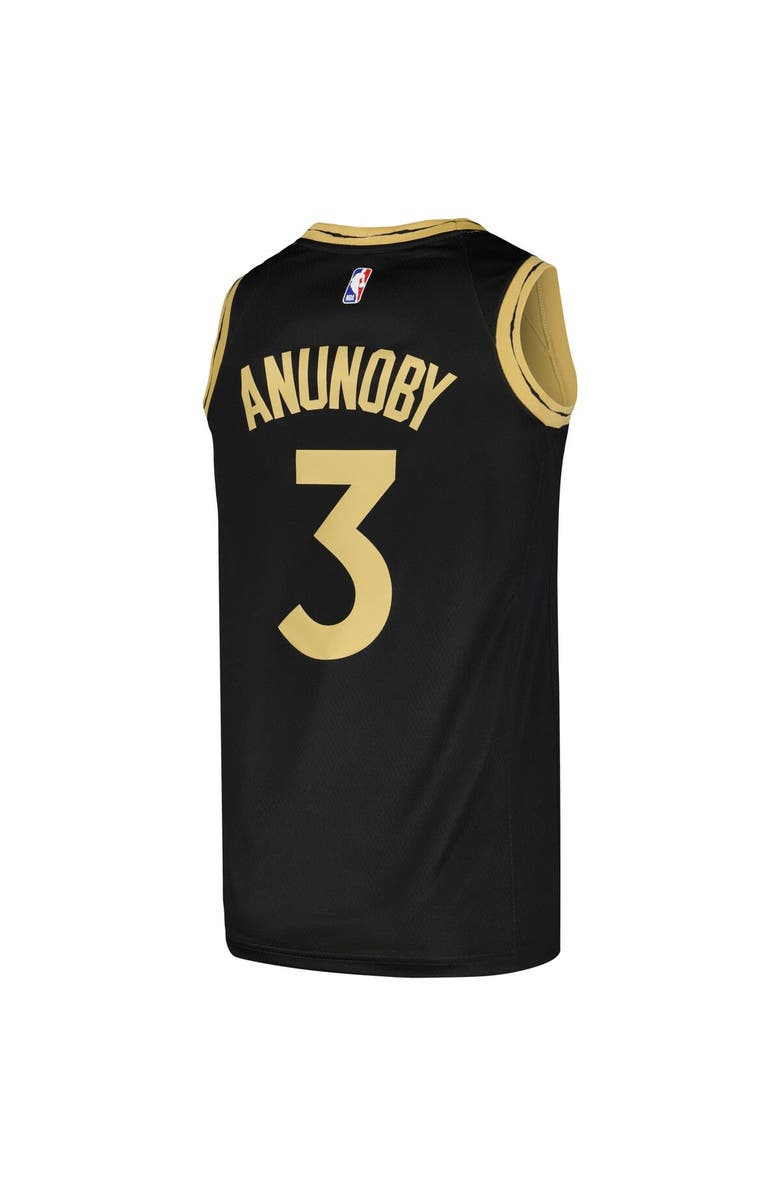 Nike Men's Nike OG Anunoby Black Toronto Raptors Swingman Player Jersey - City Edition, Alternate, color, 