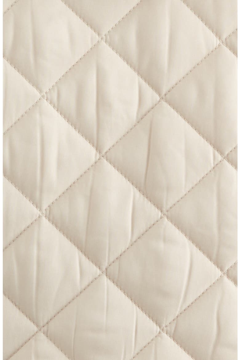 Faux Fur Collar Quilted Coat, Alternate, color, BEIGE OATMEAL