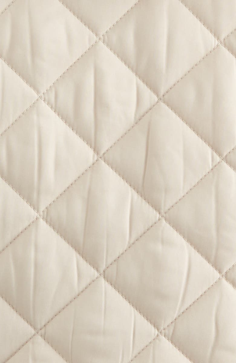 Nordstrom Faux Fur Collar Quilted Coat, Alternate, color, Beige Oatmeal