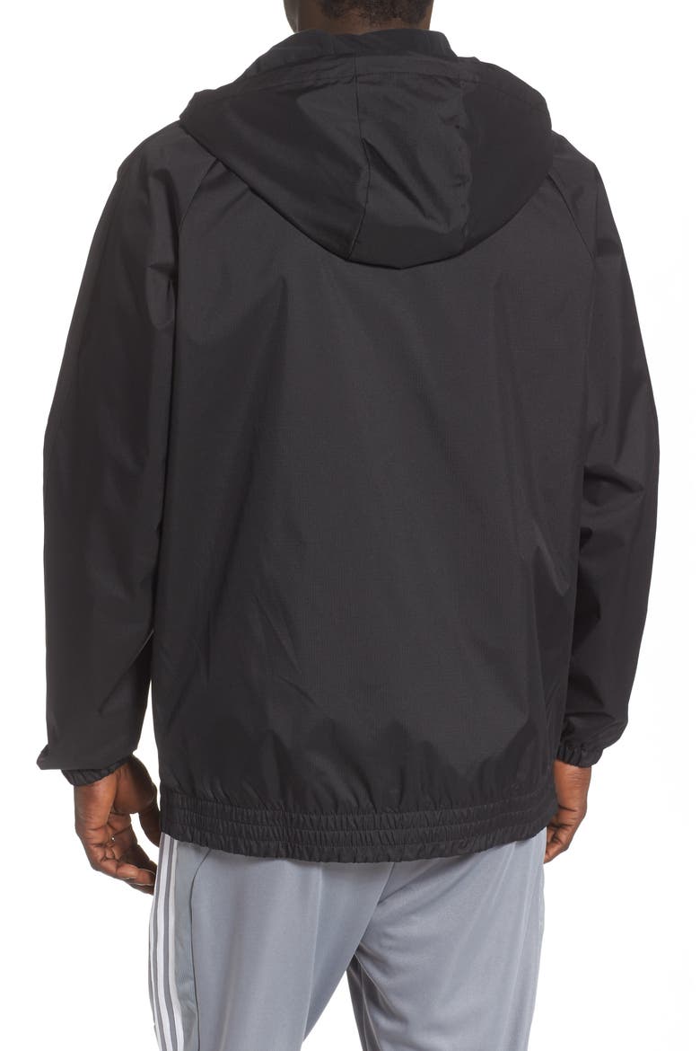 adidas Winterized Windbreaker Water Repellent Jacket, Alternate, color, BLACK