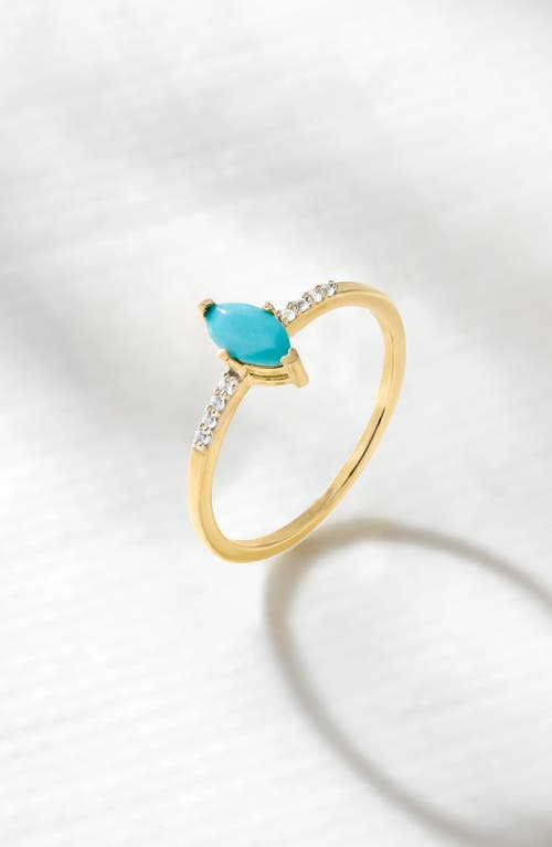 Ys Gems Marquis Gemstone Ring In Gold