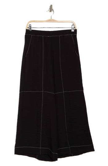 Adrianna Papell Crinkle Top Stitch Pants