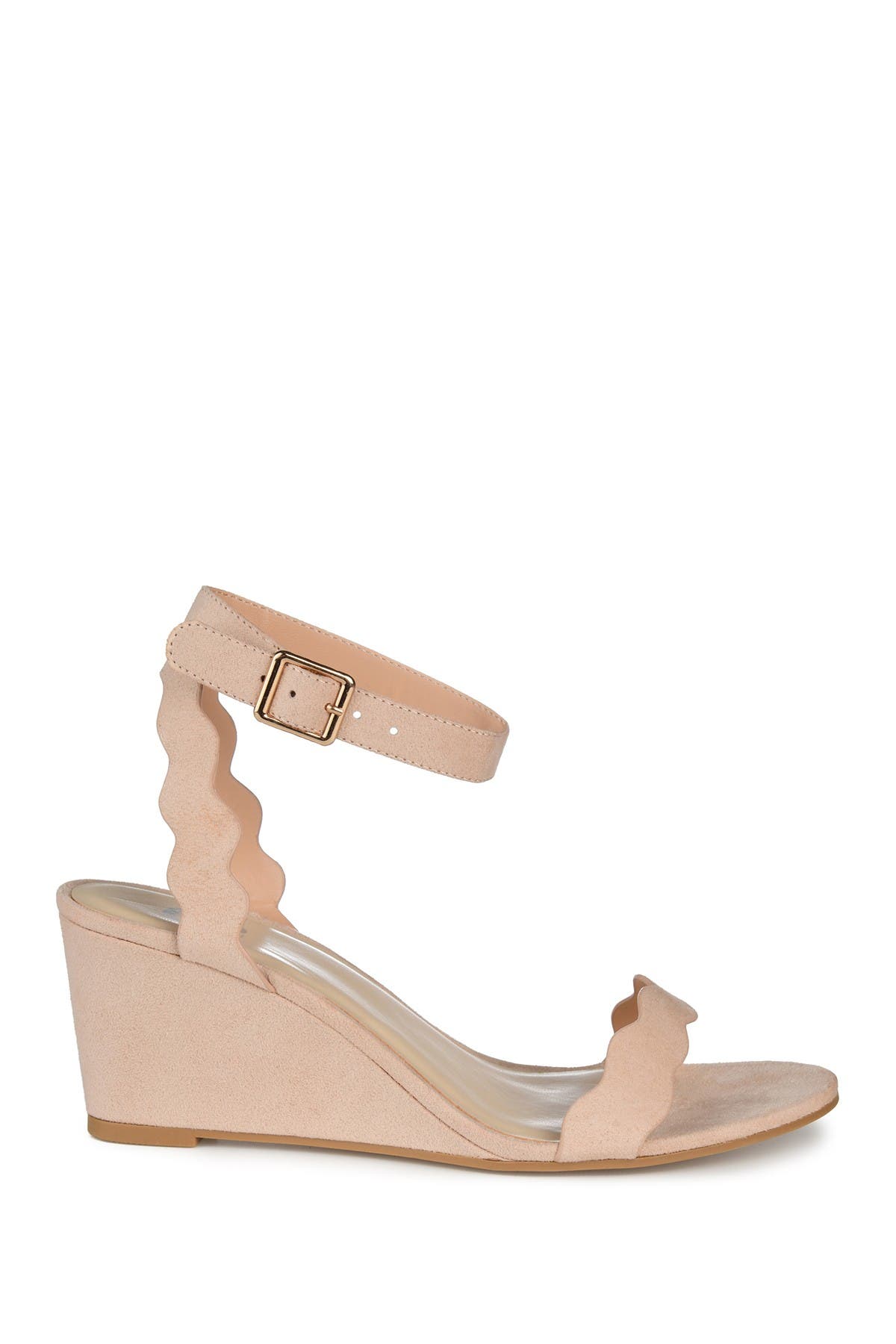 JOURNEE Loucia Wedge Sandal, Alternate, color, BEIGE