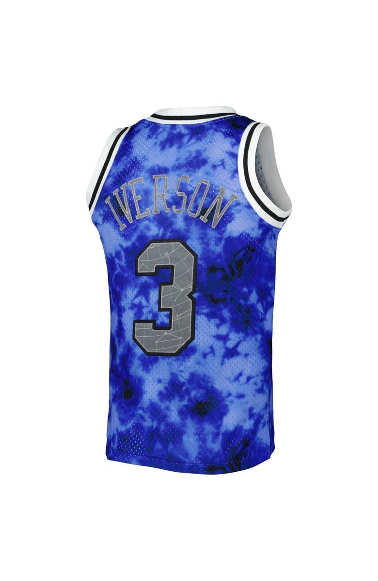 Mitchell & Ness Men's Mitchell & Ness Allen Iverson Royal Philadelphia 76ers 1996/97 Galaxy Swingman Jersey, Alternate, color, 