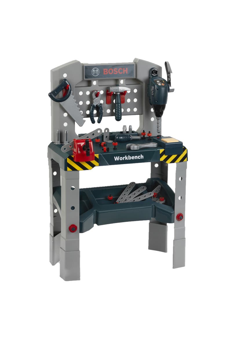 Adjustable Height Pretend Play Workbench 48 Pcs Tool Playset, Ages 3+, Main, color, Multicolored