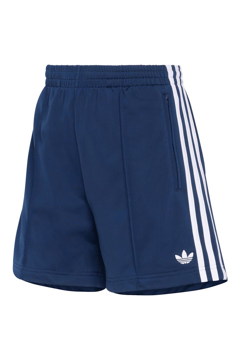 Pintuck Recycled Polyester Shorts, Alternate, color, NIGHT INDIGO/ WHITE