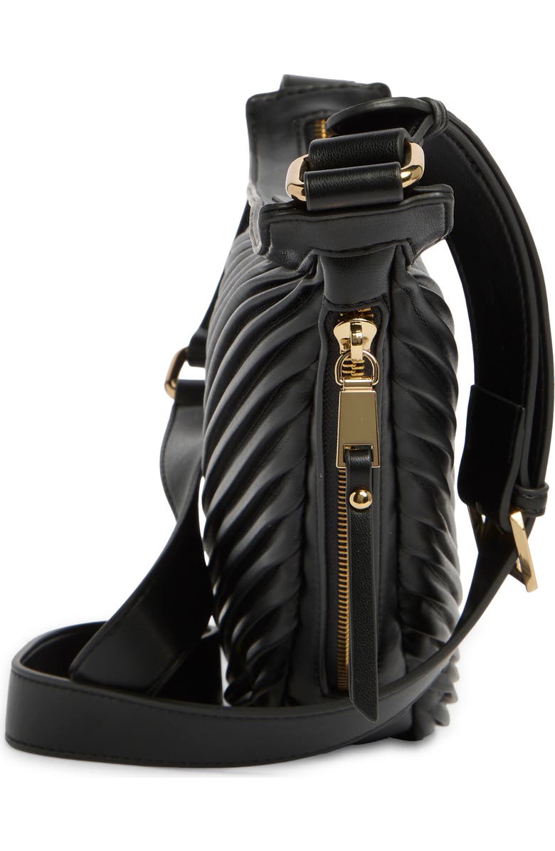 Dolce Vita Pleated Sling Crossbody Bag, Alternate, color, Black