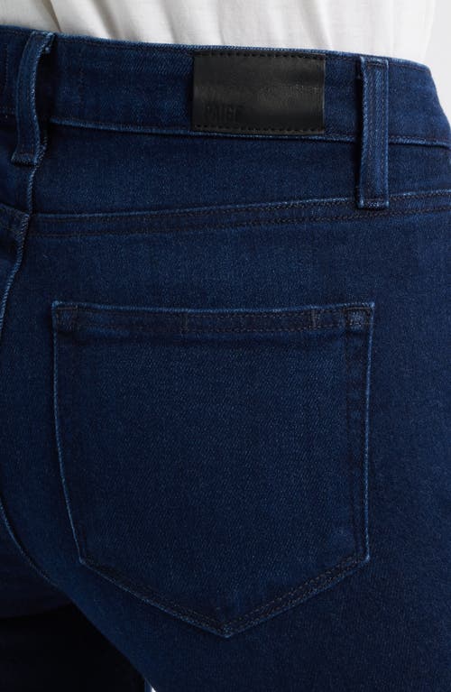 Paige Manhattan High Waist Bootcut Jeans In Blue