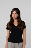 LEISURE LAB Supima V-Neck