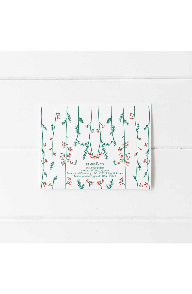 Ramus & Co Winter/Holiday Greeting Card Pack Sets (3 ct) Wreath, Alternate, color, Multi-Pack