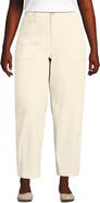 Lands' End Plus Size Chino High Rise Barrel Leg Utility Ankle Pants