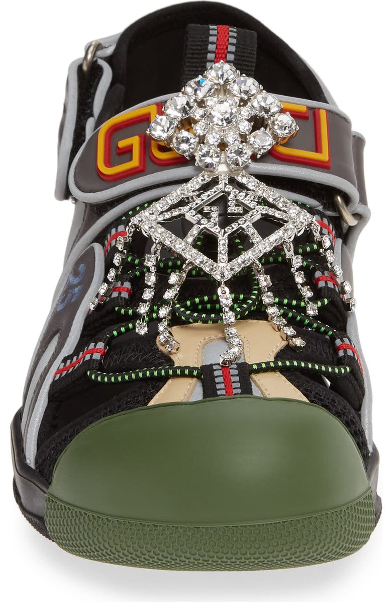 Gucci Tinsel Sport Sandal, Alternate, color,