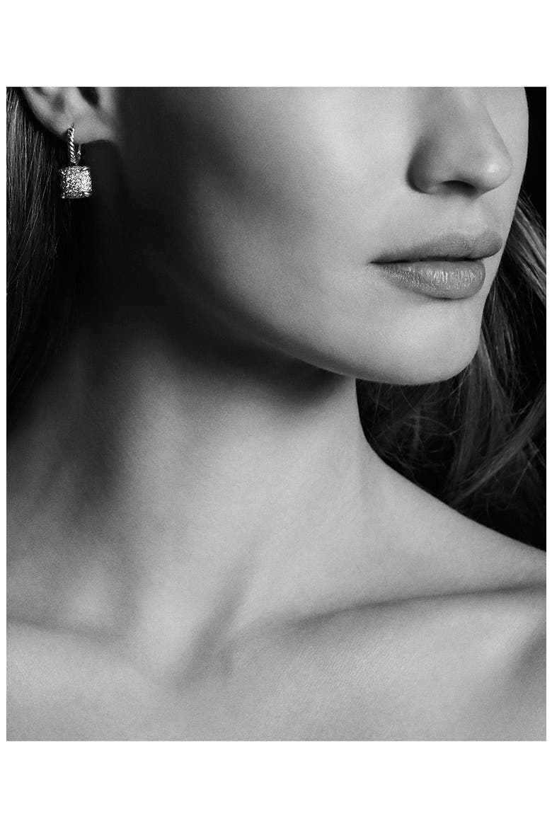 Châtelaine Drop Earrings with Diamonds, Alternate, color, SILVER