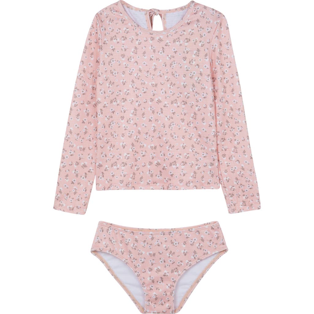 Shop Gottex Kids Ditsy Dream Textured Long Sleeve Rash Guard Set