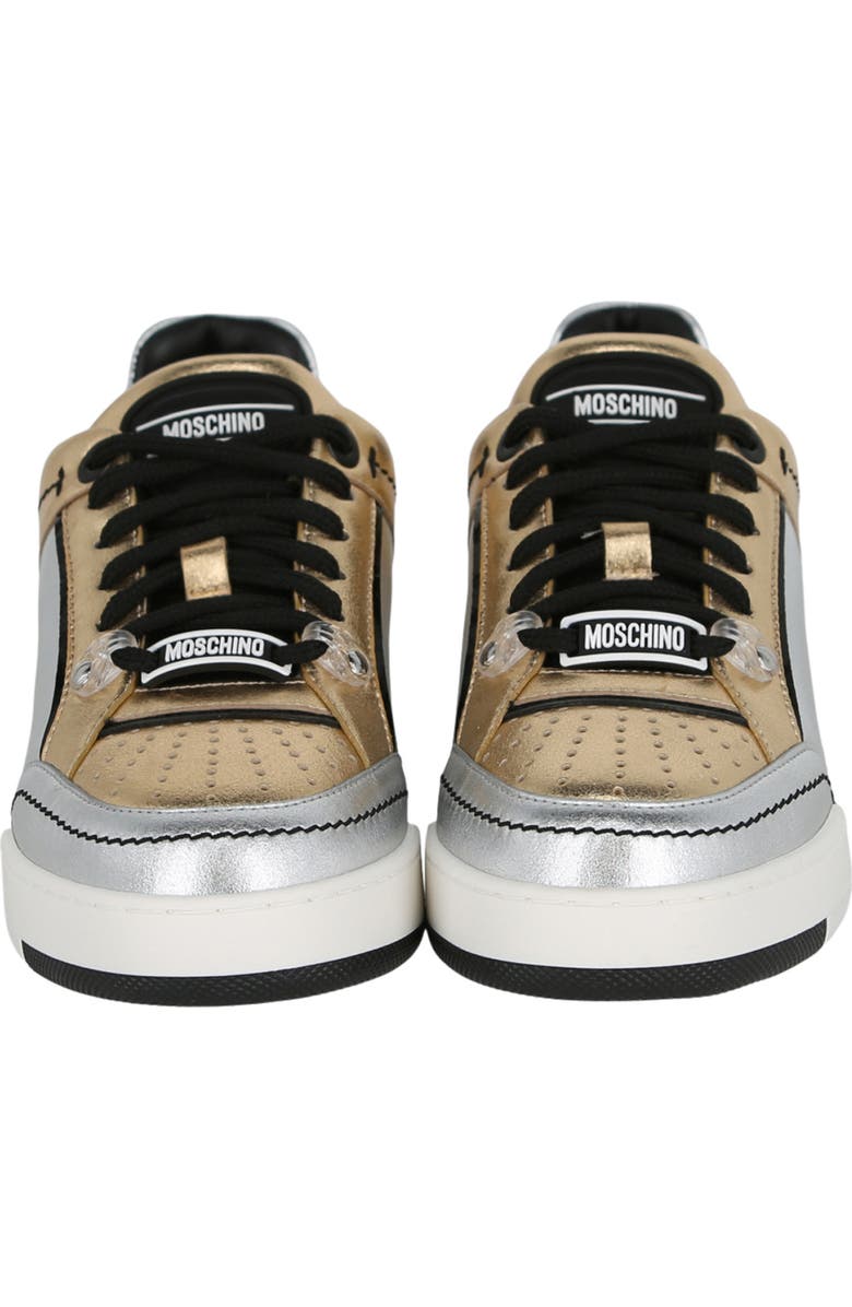 Moschino Metallix Low Top Sneaker, Alternate, color,