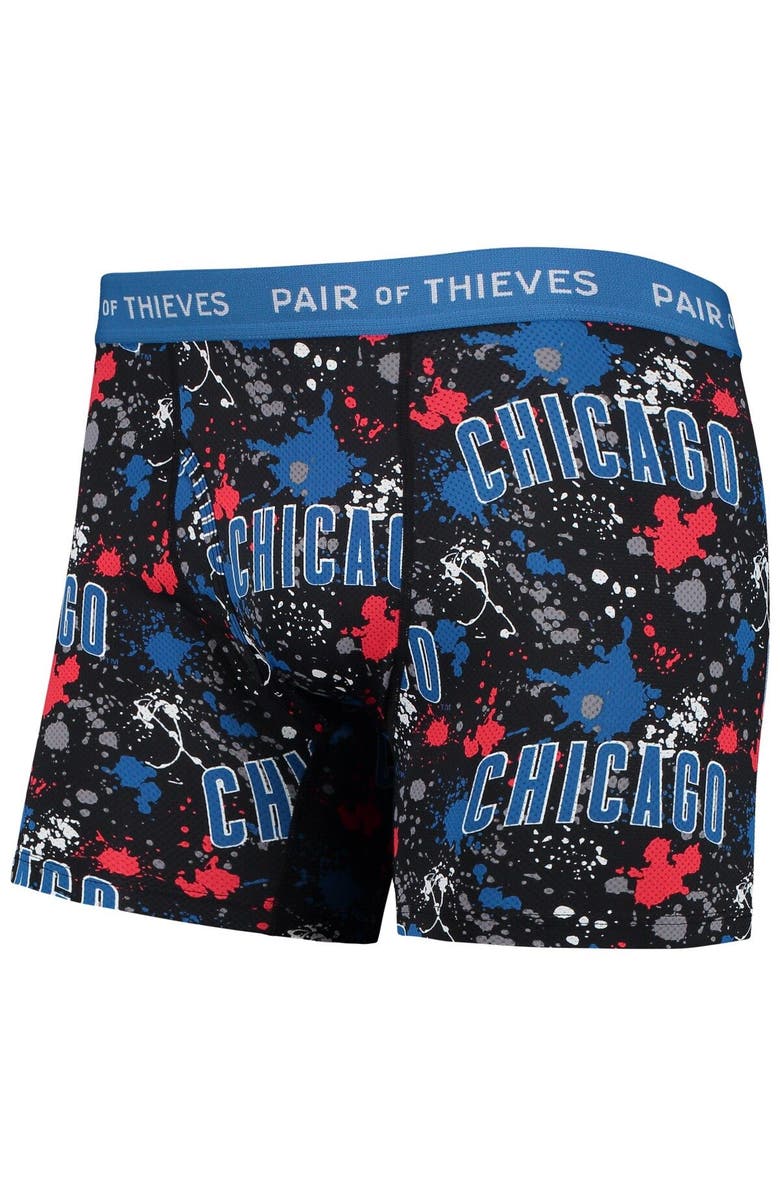 Pair of Thieves Men's Pair of Thieves Black/Royal Chicago Cubs Super Fit 2-Pack Boxer Briefs Set, Alternate, color, Black
