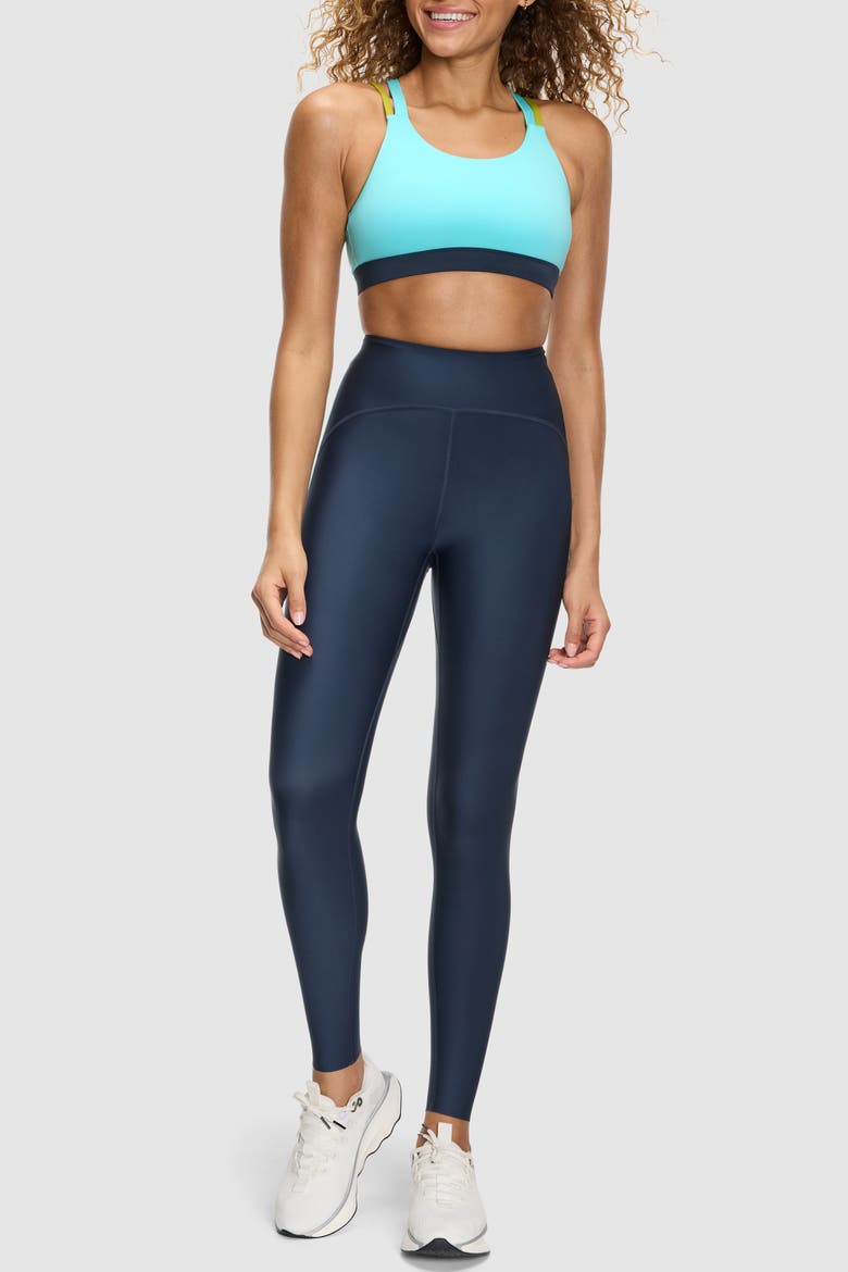 Endurance Light Pop Stitch Legging, Main, color, BLUE NIGHTS