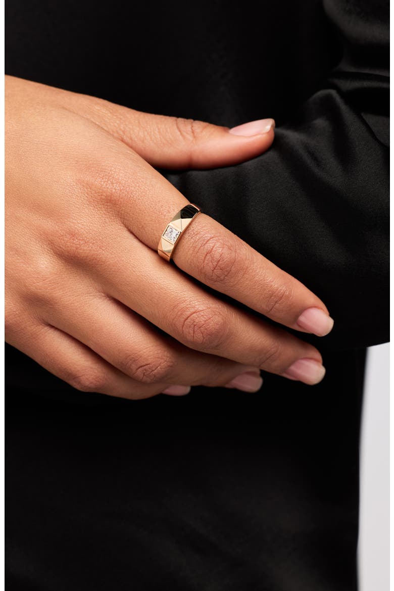 Solid Yellow Gold - Diamond Equinox Ring, Alternate, color, Gold