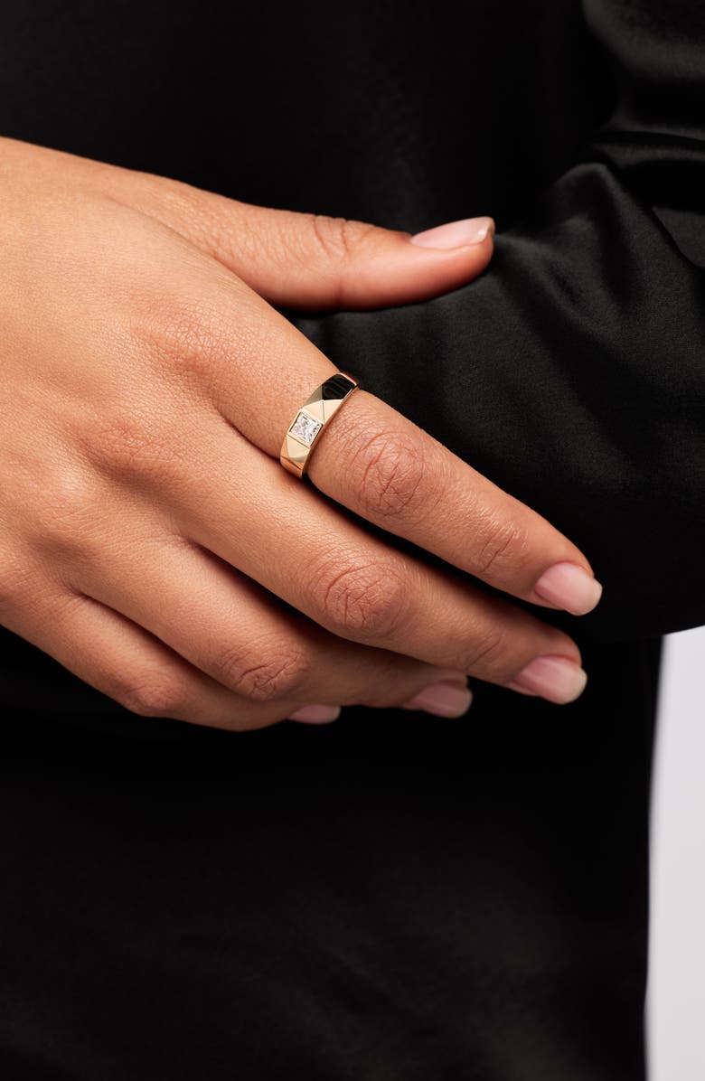 Ana Luisa Solid Yellow Gold - Diamond Equinox Ring, Alternate, color, Gold