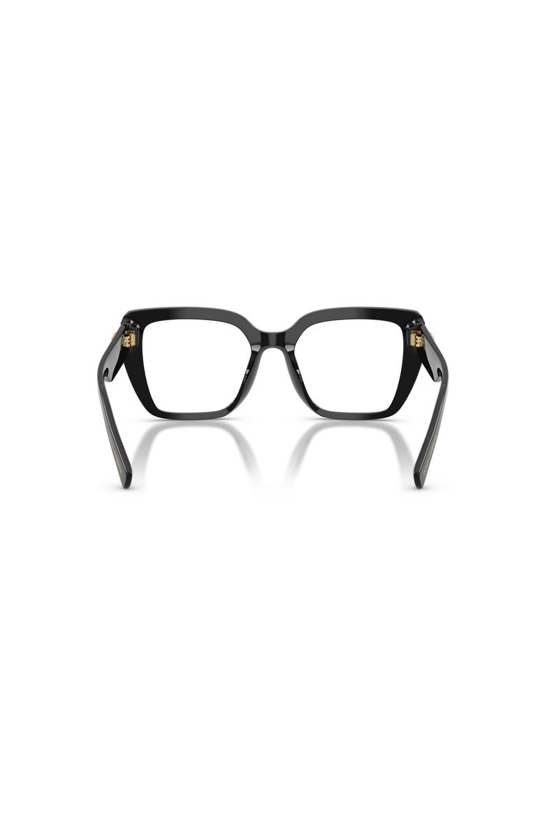 53mm Square optical glasses, Alternate, color, Black