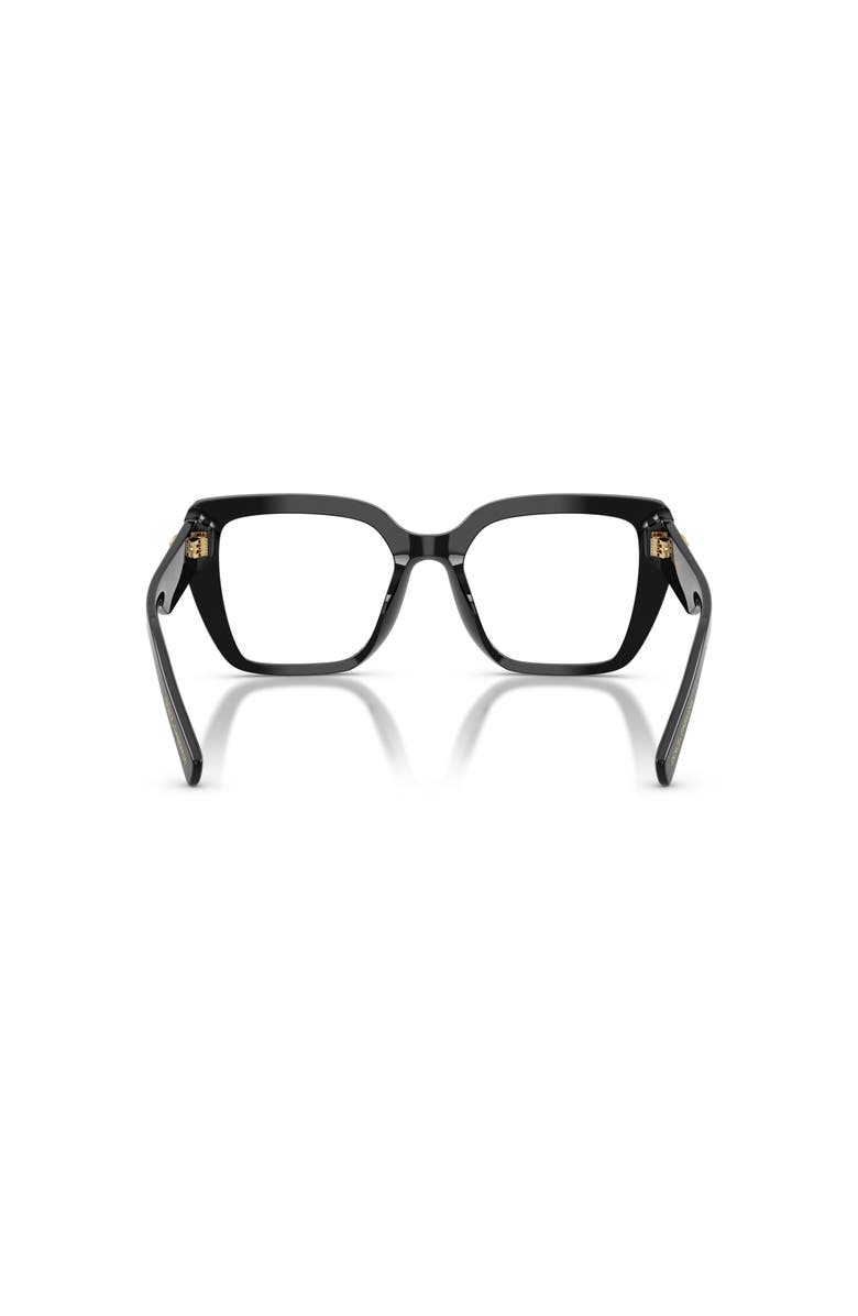 Dolce&Gabbana 51mm Square optical glasses, Alternate, color, Black