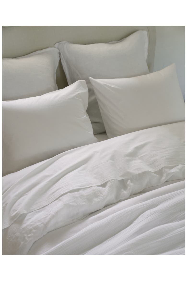 Percale Fitted Sheet, Alternate, color, WHITE