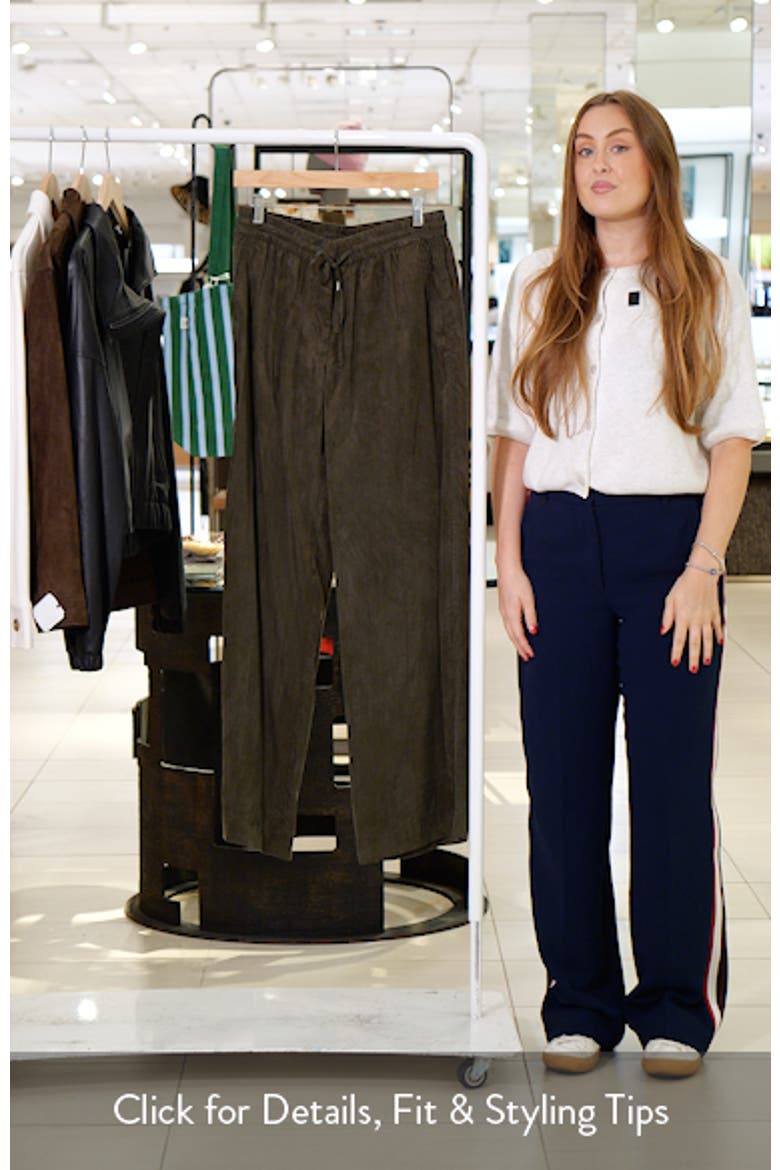 Fluid Microsuede Drawstring Pants video