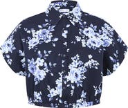 City Chic Vacay Crop Cotton Button-Up Shirt