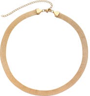 Adornia 18K Gold Plated Mesh Chain Necklace