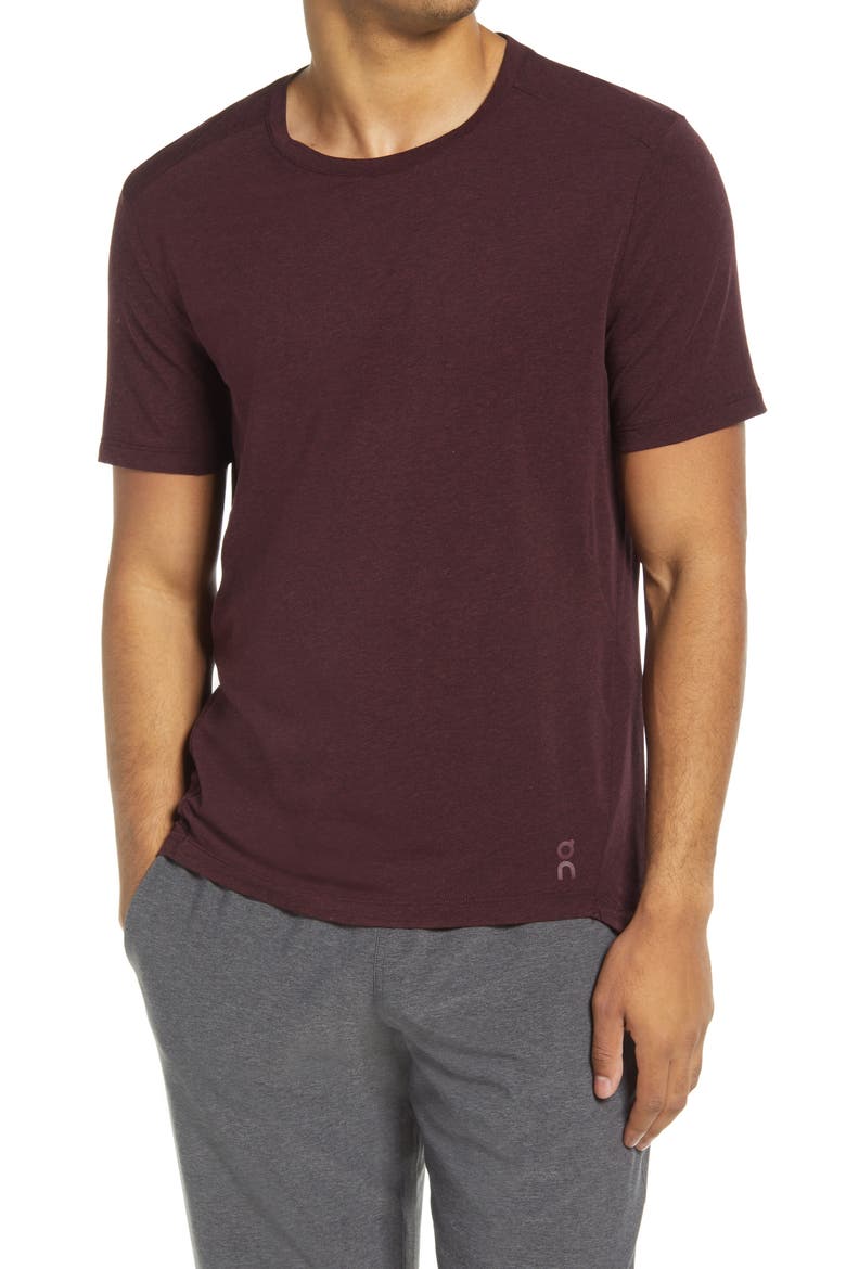 Active-T Performance Running T-Shirt, Main, color, MULBERRY