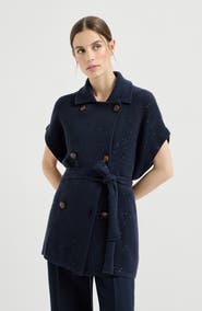 Brunello Cucinelli Cotton Diamond yarn vest
