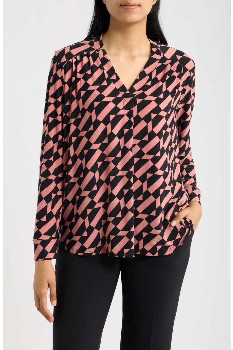 Print Top, Main, color, ANNE BLACK/ PRIMROSE