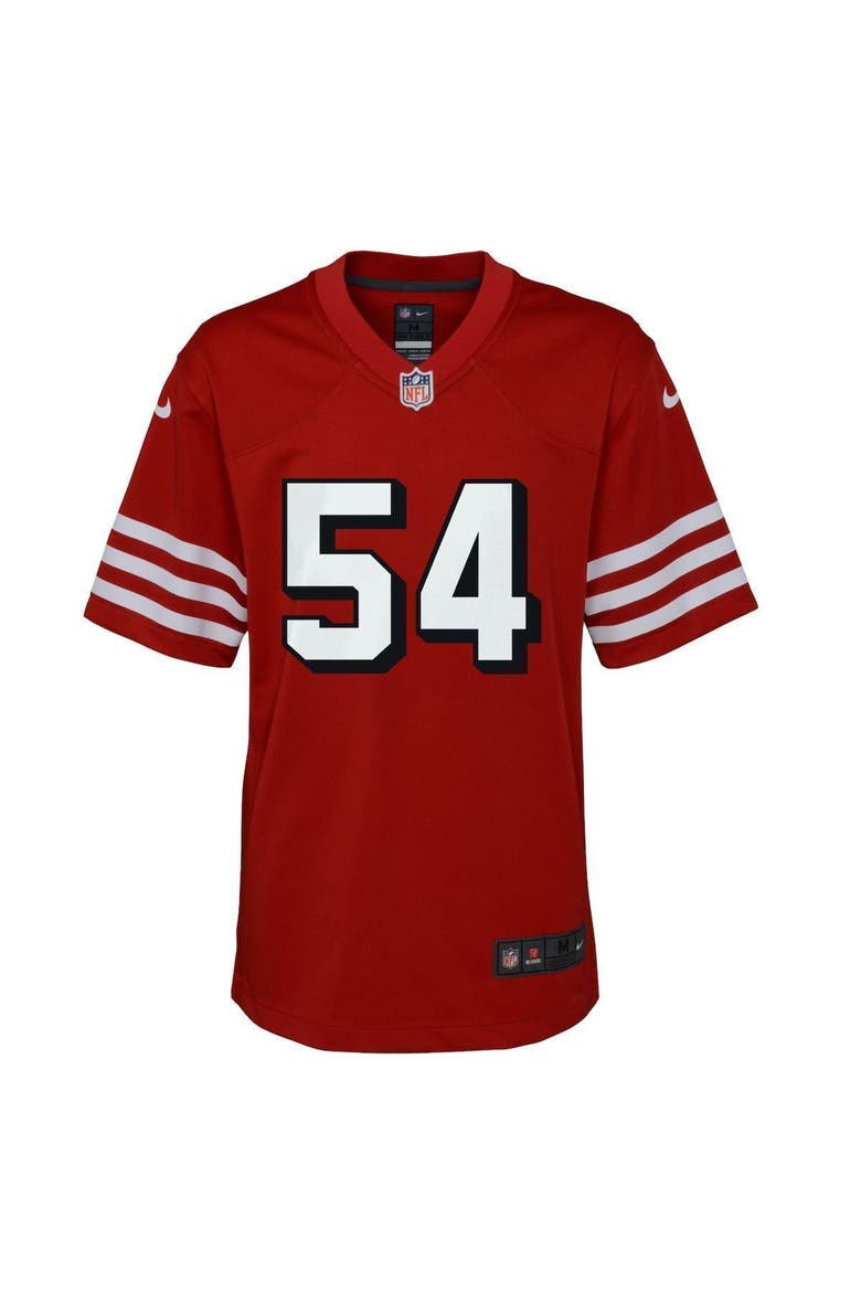 Youth Nike Fred Warner Scarlet San Francisco 49ers Alternate Game Jersey, Alternate, color, SCARLET
