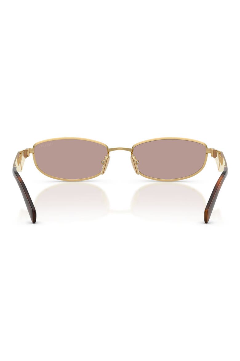 55mm Oval Sunglasses, Alternate, color, GOLD / LIGHT PURPLE BROWN