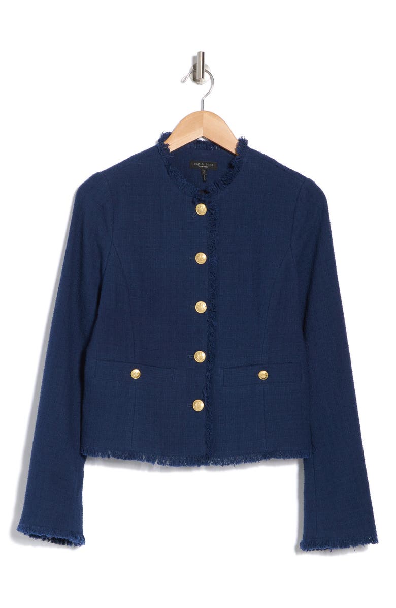 rag & bone Carmen Crop Blazer, Alternate, color, 