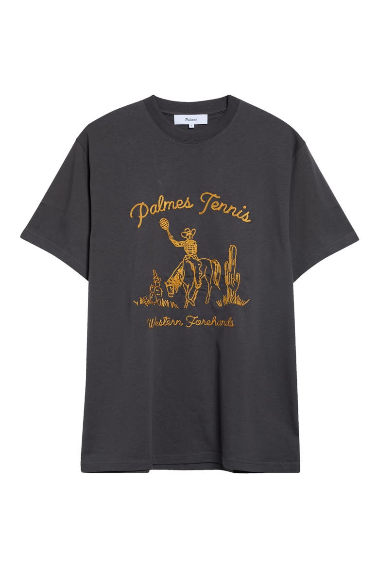 Western Graphic Tee, Main, color, CHARCOAL