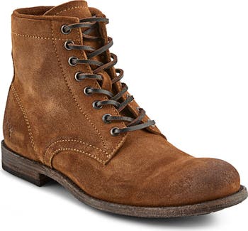 Frye Mens Tyler Lace Up Boots Tan 9.5