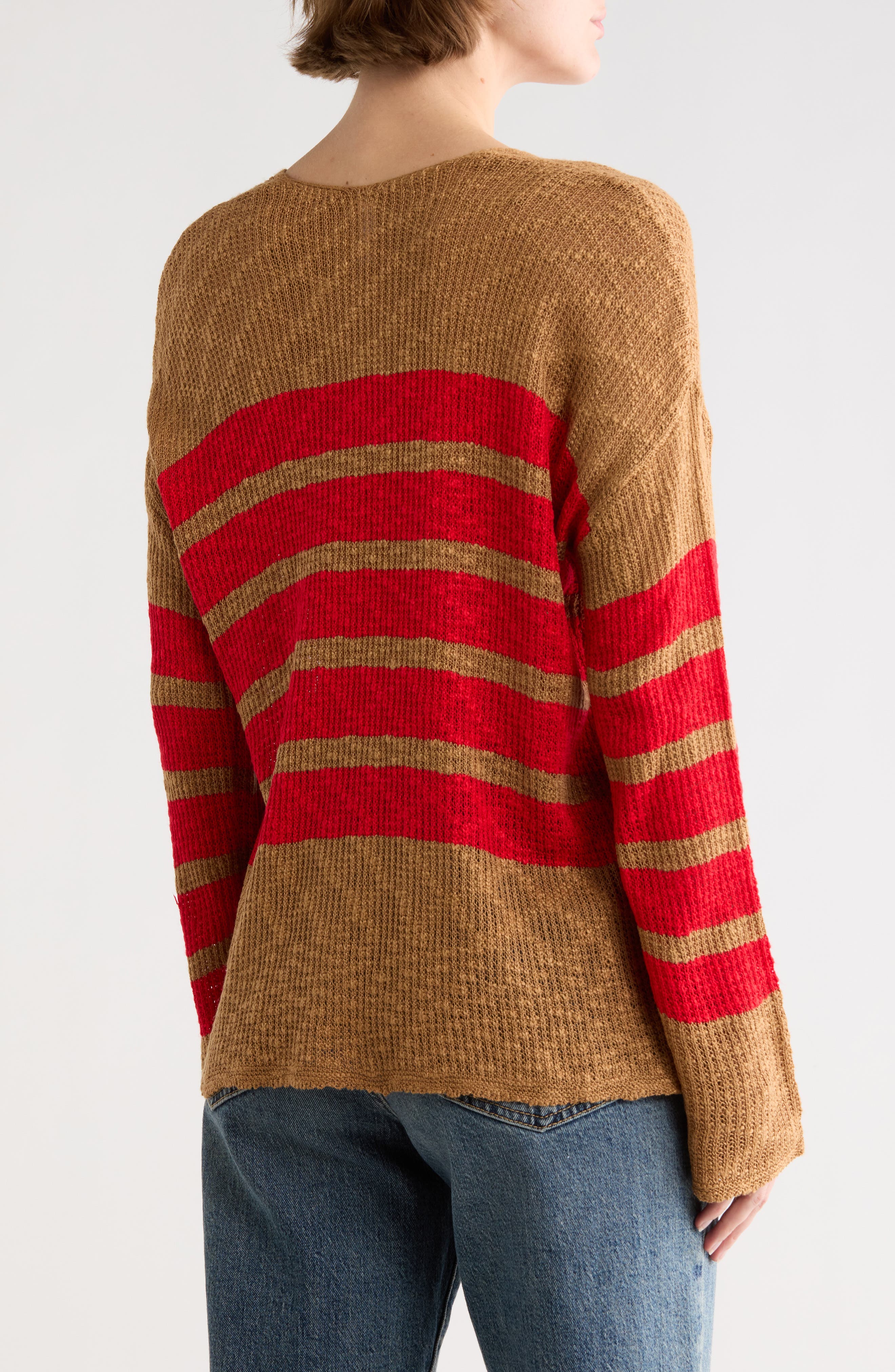 Stripe Long Sleeve Sweater - image 2