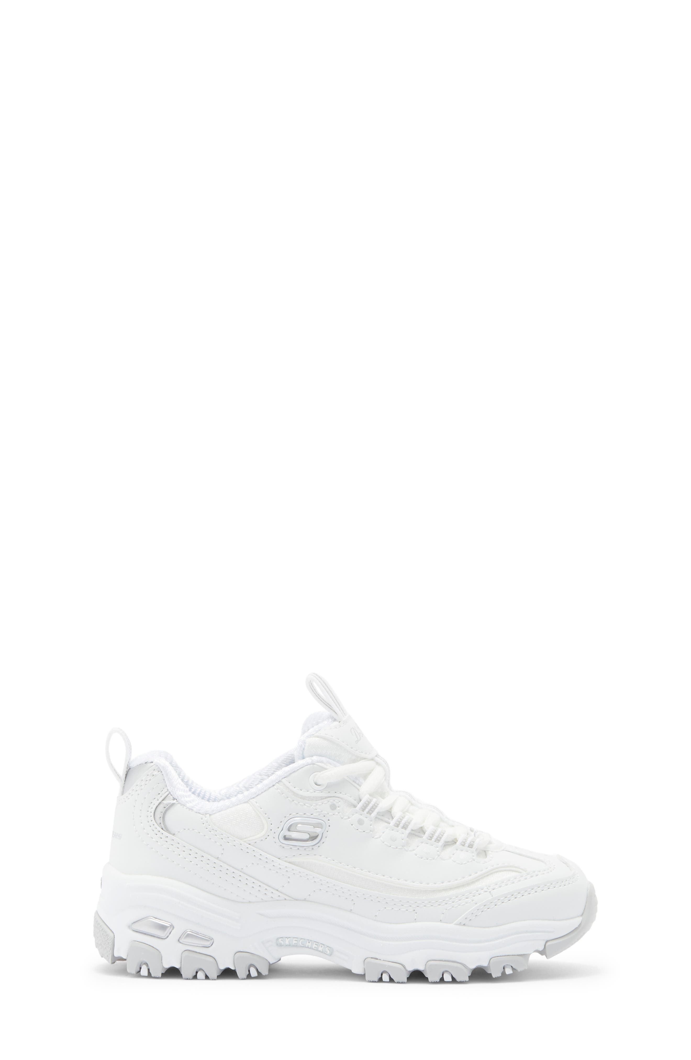Kids' D'Lites Biggest Fan Sneaker, Alternate, color, WHITE/ SILVER