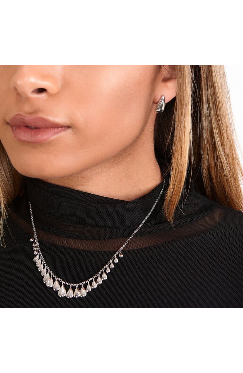 Lucy Quartermaine Large Tear Drop Studs, Alternate, color, Sterling Silver