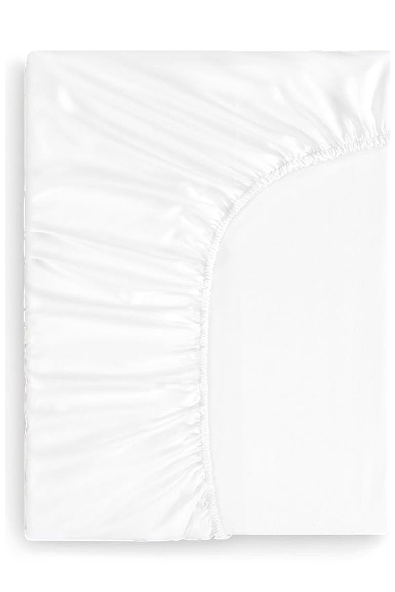 Eden Fitted Sheet, Alternate, color, White