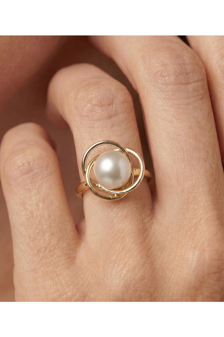 White South Sea Pearl Lexi Ring, Alternate, color, White Gold