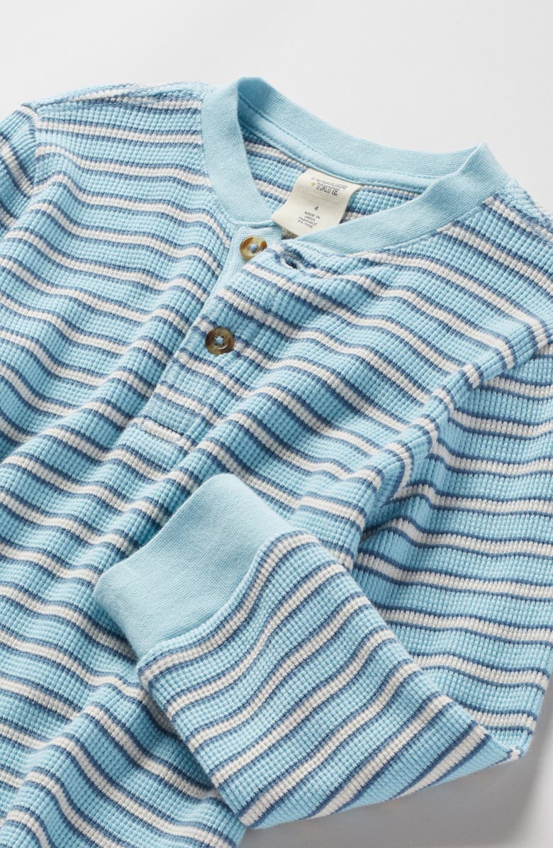 Tucker + Tate Kids' Waffle Stitch Top, Alternate, color, Blue Crystal Wesley Stripe