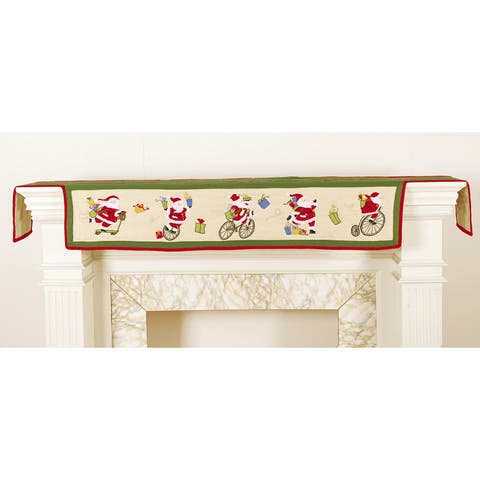 Locomotion Santa Mantel Scarf 18" x 86"