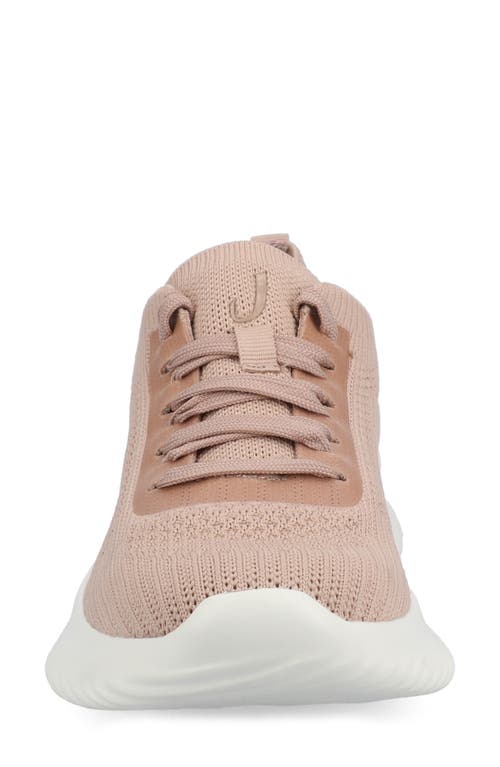 Journee Collection Brena Knit Sneaker In Mauve