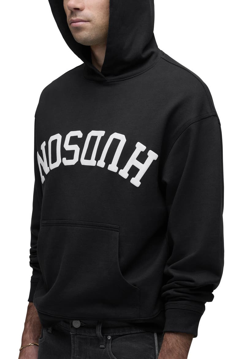 Classic Flipped Logo Hoodie, Alternate, color, BLACK