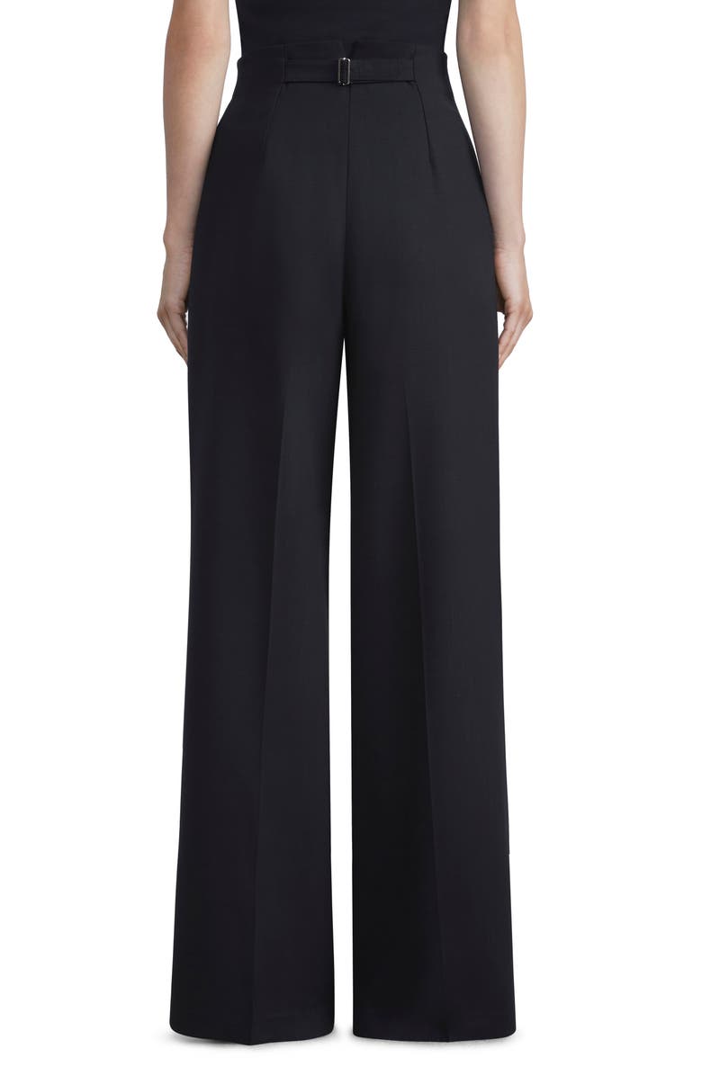 Lafayette 148 New York Thames High Waist Wide Leg Stretch Wool Pants, Alternate, color, 